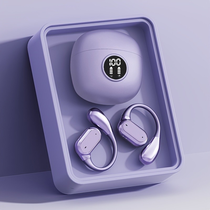 New SENYANG Wireless Headphones Built-In Microphone Active Noise Cancellation HIFI ACC 5.1 Surround Sound USB-C Charging Case Compatible with Android Apple Open Design Gaming Music Video Calls Gaming